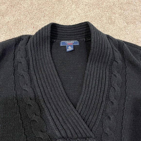 Chaps V-Neck Cable Knit Sweater - Picture 3 of 6